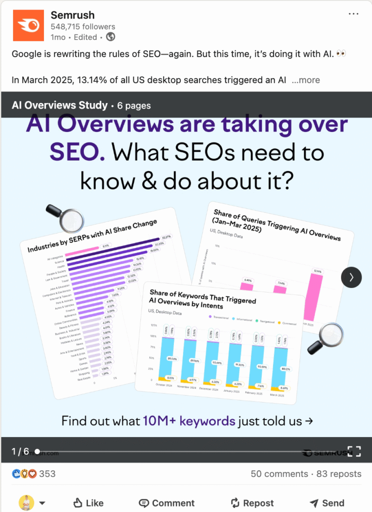 Example of a LinkedIn Document