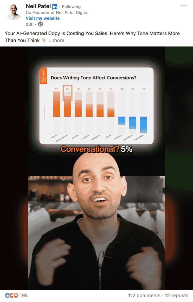Neil Patel Linkedin