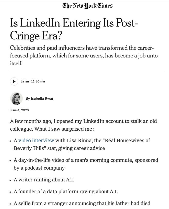 Linkedin Cringe Era